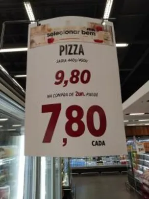 [Loja física - Zaffari/Porto Alegre] Pizza Sadia - Compre duas por R$16