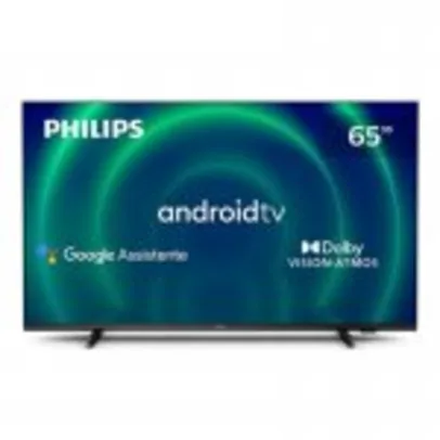 Smart TV Philips 65 4K UHD LED Android TV 60Hz 65PUG7406/78