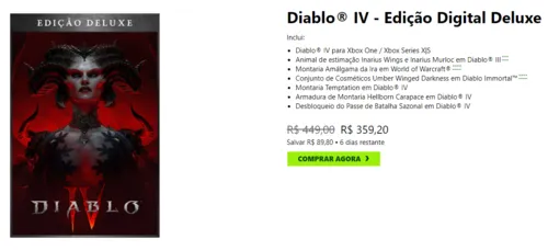 Imagem na descrição da promoção