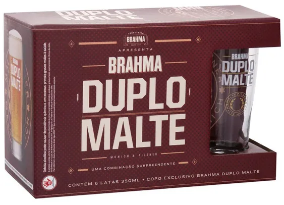 [Leve 3 Pague 2] Brahma Duplo Malte + Copo | Unidade R$18