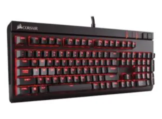 TECLADO MECÂNICO CORSAIR STRAFE CHERRY MX RED BR - R$ 319