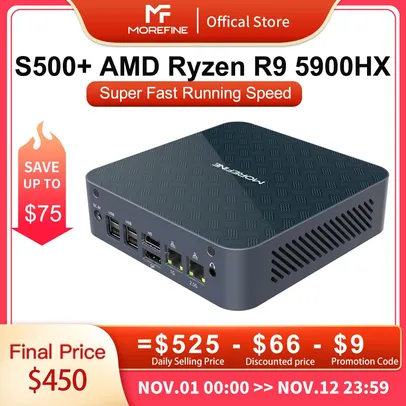 Mini PC S500+ Amd Ryzen Mini Pc R9 5900hx