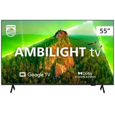 [PIX] Smart TV 55" UHD 4K Philips 55PUG7908/78, Google TV, Ambilight