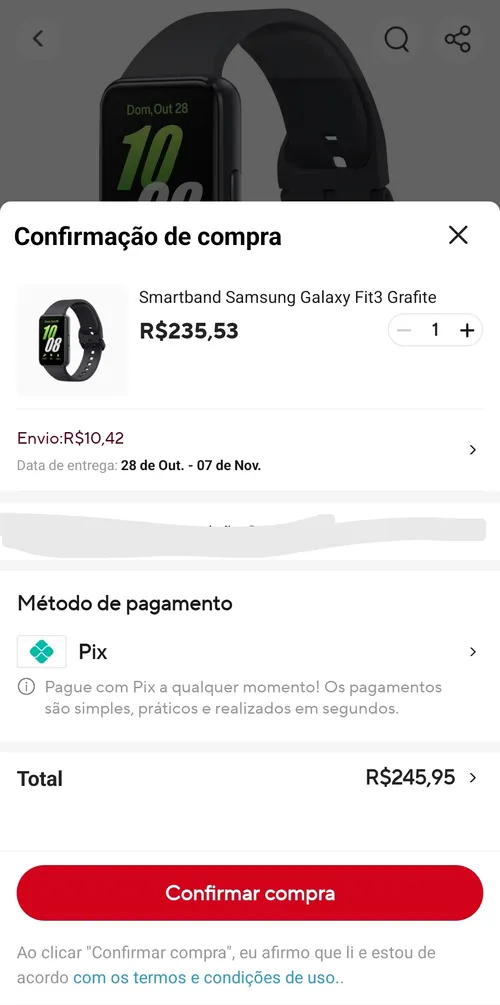 Imagem na descrição da promoção