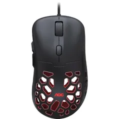 Mouse Gamer AOC GM510 ULTRALEVE 58g 16.000 DPI Pixart 3389 RGB 6 botões Macro Manager