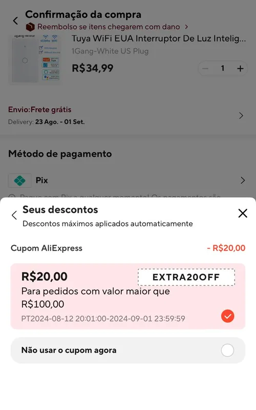 Imagen na descrição da promoção