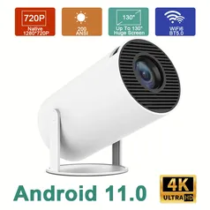 HY300-Smart Projetor Android 11 1GB/8GB, 1280x720P, Wifi, BT 5.0