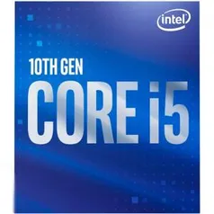 Processador Intel Core i5 10400F 2.90GHz (4.30GHz Turbo), 10ª Geração, 6-Cores 12-Threads, LGA 1200, BX8070110400F