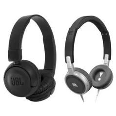 Fones de Ouvido JBL Headphone T450BT Bluetooth + T300A P2  cor preta - R$289