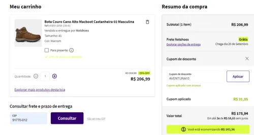 Imagem na descrição da promoção