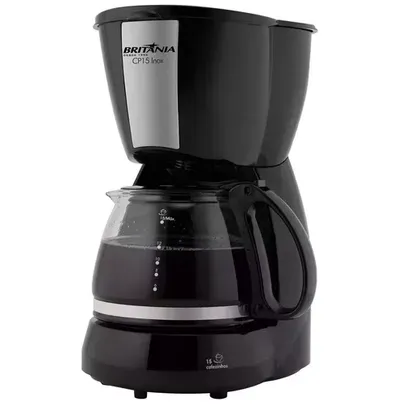 Cafeteira Elétrica Britânia CP15 15 Xícaras - Preta