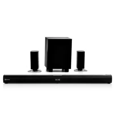 Soundbar Goldentec, Bluetooth, 280W RMS, P2, USB, Subwoofer, sem Fio, Caixas Surround, 5.1 Canais, Preto - 43955