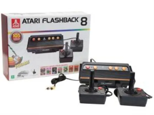 Atari Flashback 8 Tec Toy 2 Controles - Fabricado no Brasil com 105 Jogos na Memória | R$162