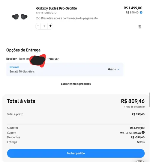 Imagem na descrição da promoção