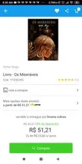 [AME] Livro - Os Miseráveis por R$ 28