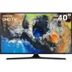 Smart TV LED 40" UHD 4K Samsung 40MU6100 por R$ 1799