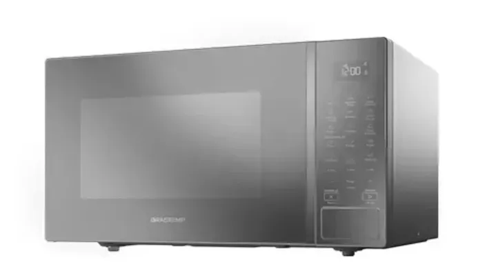 Micro-ondas 32 L Com Menu Gourmet Bms46ar Cinza (espelhado) Brastemp 110V