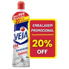 [LV4 PG3 + REC R$ 6,29] Tira Limo Veja Banheiro X14 500ml Oferta