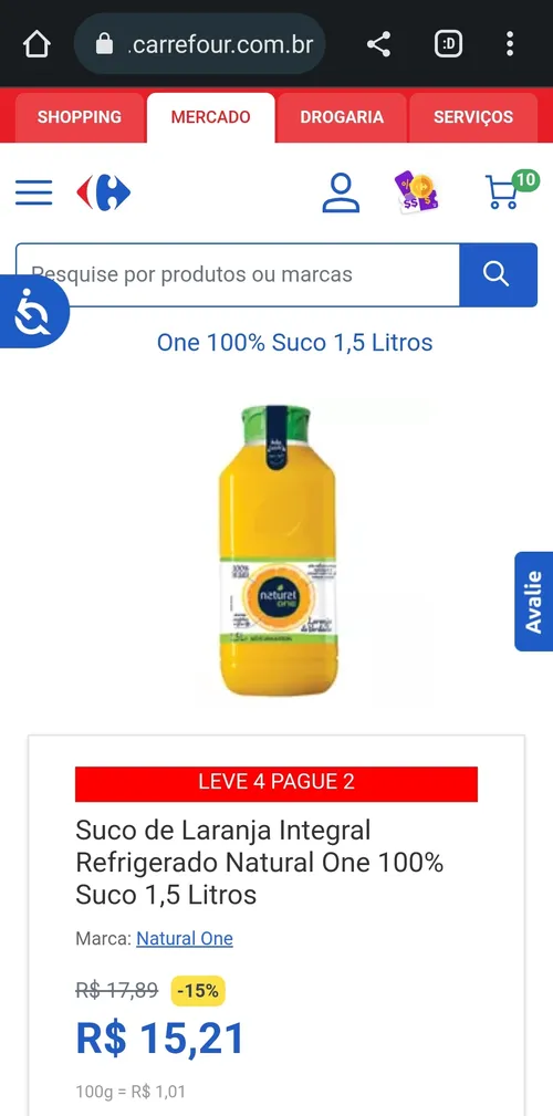 Imagem na descrição da promoção