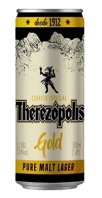 Cerveja lager Puro Malte Gold Therezópolis 350ml