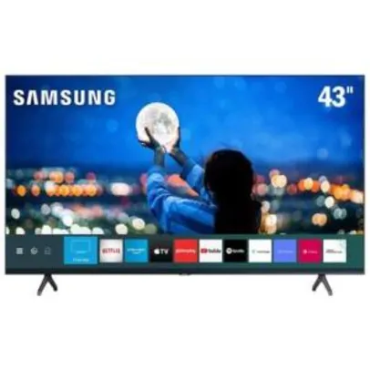 Smart TV 43" 4K UHD Samsung, 2 HDMI, 1 USB, Wi-Fi, Bluetooth, HDR - TU7000 - R$ 1899