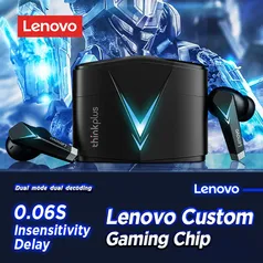 Lenovo Original LP6 Gaming Earphones, Bluetooth 5.0, fones de ouvido sem fio