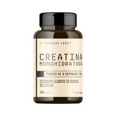 Creatina Monohidratada (120 cápsulas) - Generic Labs