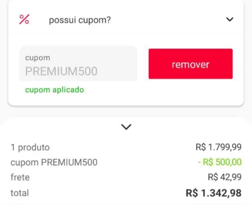 Imagem na descrição da promoção