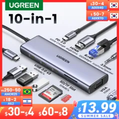 Hub USB 3.0 Ugreen 10 em 1