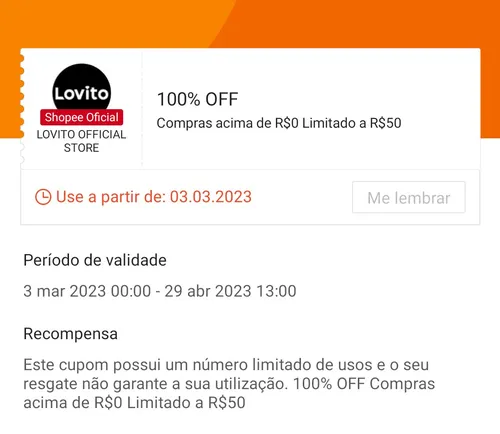 Imagem na descrição da promoção