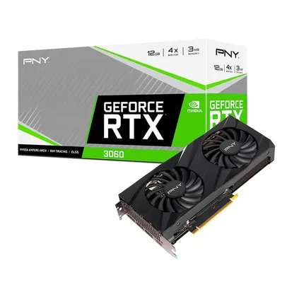 [P.NINJA] Placa de Video PNY NVIDIA Geforce RTX3060 12 GB GDDR6, DLSS, Ray Tracing