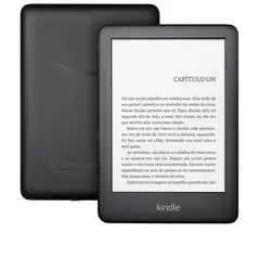 E-reader Amazon, Kindle 10 Geração, com 6", 8gb, com Iluminação, Preto