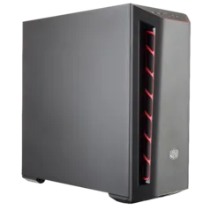 Gabinete Gamer Cooler Master Masterbox MB501L, Mid Tower, Black, Sem Fonte, Com 1 Fan, MCB-B501L-KNNN-S00-RED