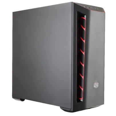 Gabinete Gamer Cooler Master Masterbox MB501L, Mid Tower, Black, Sem Fonte, Com 1 Fan, MCB-B501L-KNNN-S00-RED