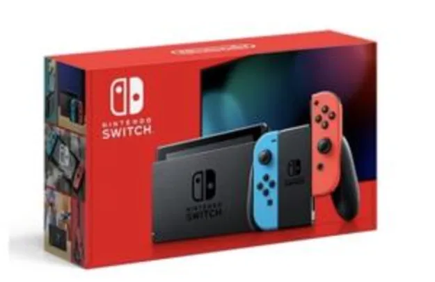 [C.Submarino] Console Nintendo Switch 32gb Neon Blue Red - Nintendo | R$ 2.499