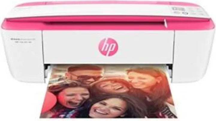 Impressora Multifuncional, HP, DeskJet Ink Advantage 3786, 3YZ75A, Jato de Tinta, Branco/Rosa - R$300