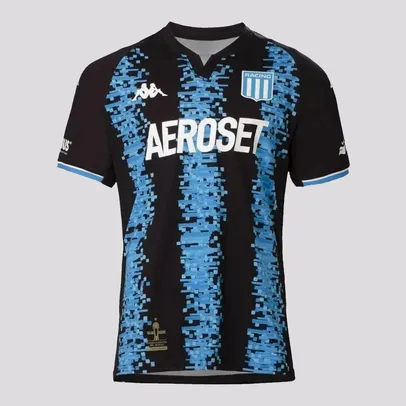 Camisa Kappa Racing Club Away 2022 Infantil