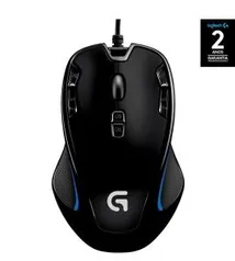 Mouse Gamer G300s 2500 DPI Logitech (Retira grátis na loja) | R$80