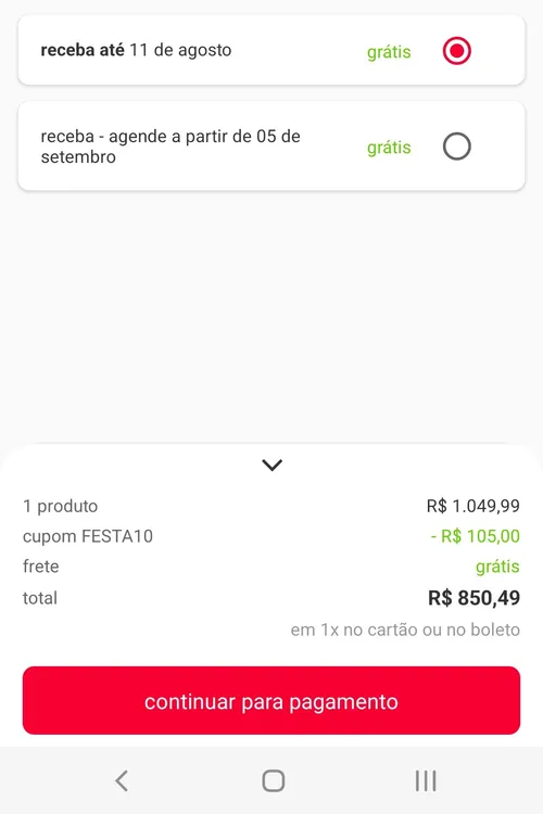 Imagem na descrição da promoção