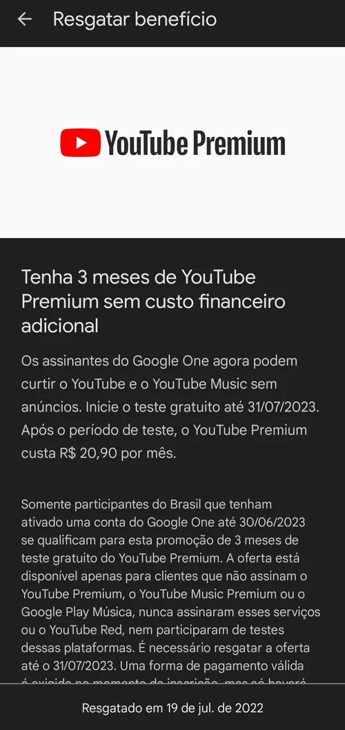 Imagem na descrição da promoção