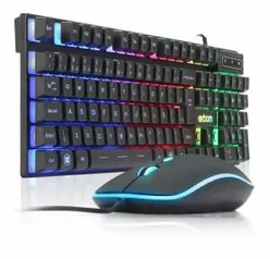 Kit Mouse e teclado luminoso - R$75