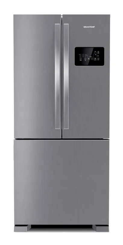 Foto do produto Geladeira Frost Free Brastemp French Door 554 Litros Inox - BRO85AK 110V