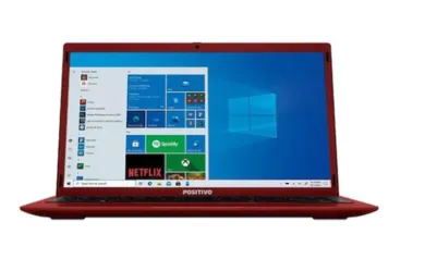 Notebook Positivo Motion Plus Red Intel Atom 4gb 64gb SSD Q464C