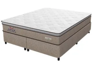 Cama box queen (Box + Colchão) Plumatex | R$ 999