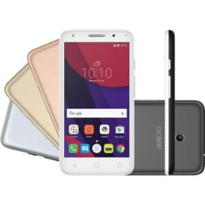 [R$223 AME] Smartphone Alcatel PIXI4 5" Metallic Dual Chip Android 6.0 Tela 5" 8GB + 16GB | R$279