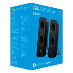 Caixa de Som Logitech Z207 Bluetooth 10W P3 Preto - R$140