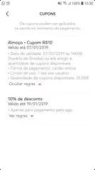 [Usuários Selecionados] R$10 OFF em Compras no Ifood