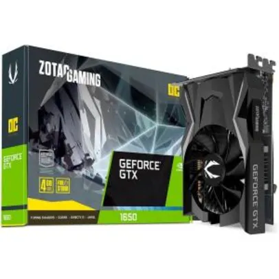 Placa de Vídeo Zotac NVIDIA GeForce GTX 1650 4GB, GDDR5 | R$999