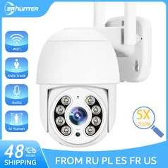 Câmera de Segurança ZRHUNTER 2MP PTZ IP Wi-Fi