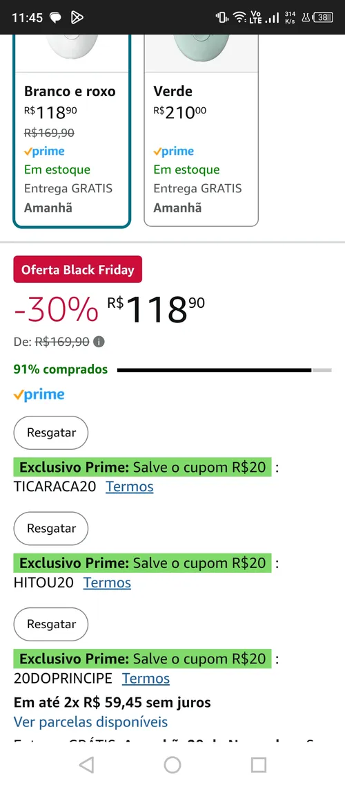 Imagem na descrição da promoção